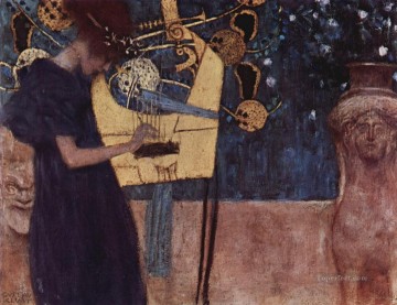 Die Musik Simbolismo Gustav Klimt Pinturas al óleo